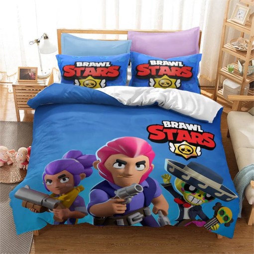 Brawl Stars 11 Duvet Cover Pillowcase Home Decor 3D Bedding Set 5293