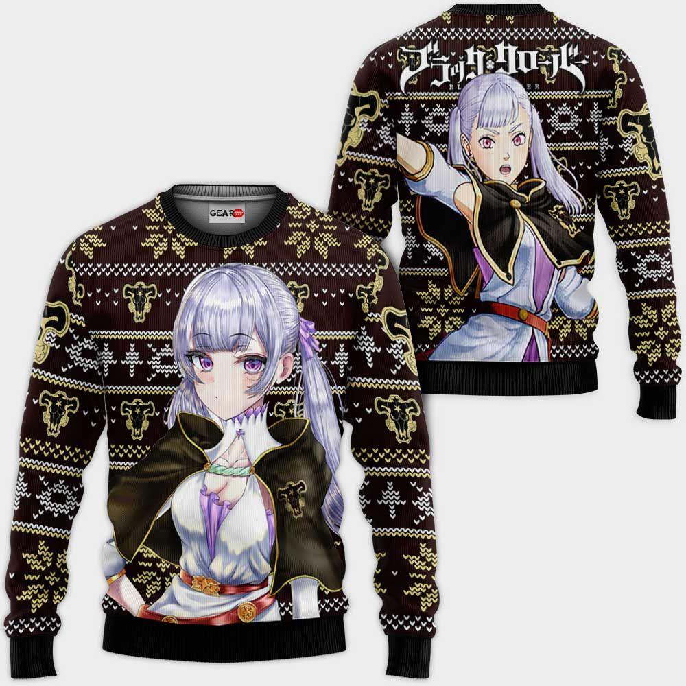 Silva Noelle Ugly Christmas Sweater Custom Anime Black Clover Xmas Gifts