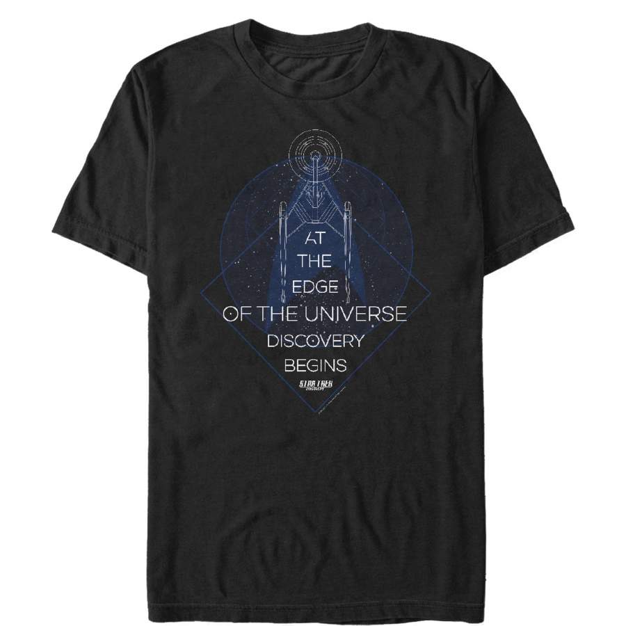 Star Trek Men’s Discovery Edge of the Universe  T Shirt