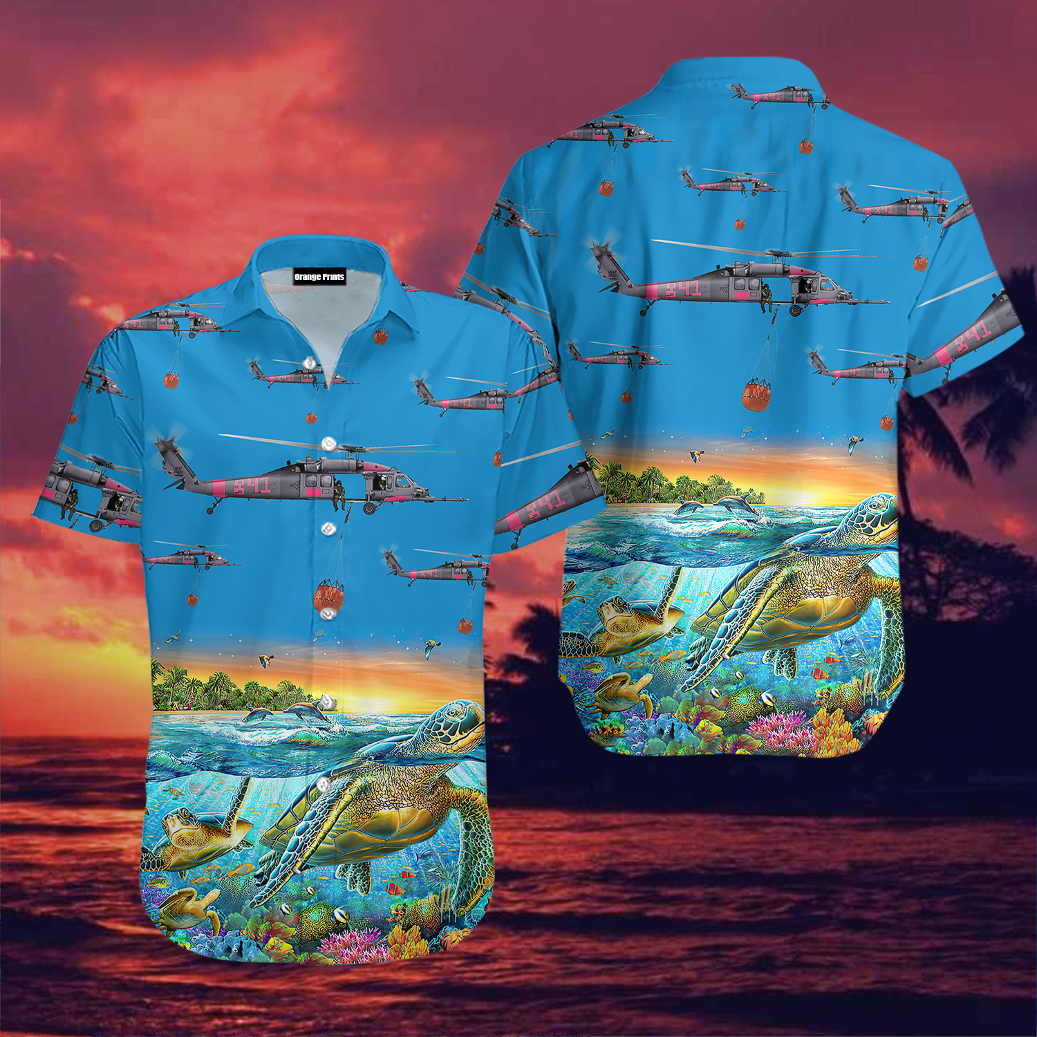 129Th Rescue Wing Hh 60G Pave Hawk Turtle Hawaiian Shirt – For Men And Women