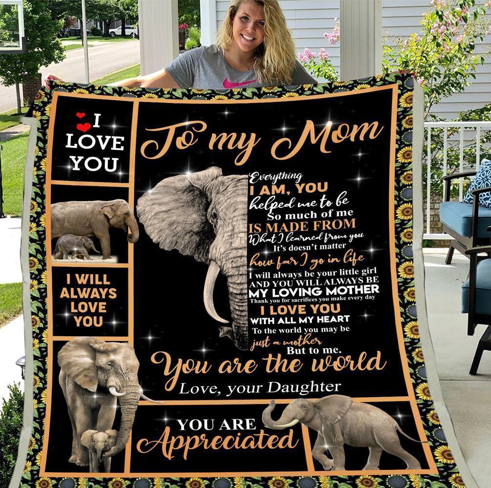 To My Mom, Letter From Daughter  – Gift For Mom For Mother’S Day, Unique Gifts Home Decor Gift For Family – Sherpa Blanket Fleece Blanket