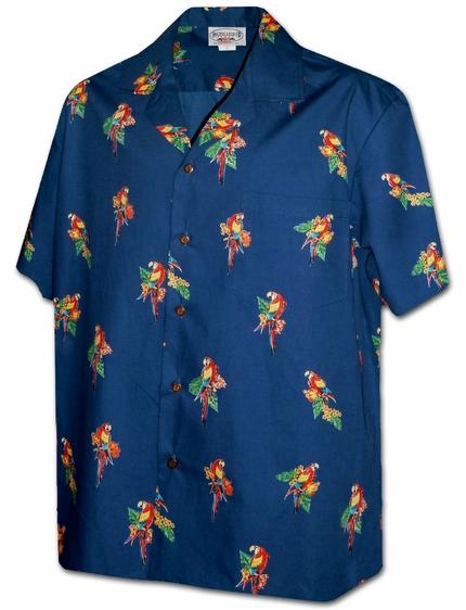 Mini Macaws Navy Hawaii Summer Shirt Ha15293