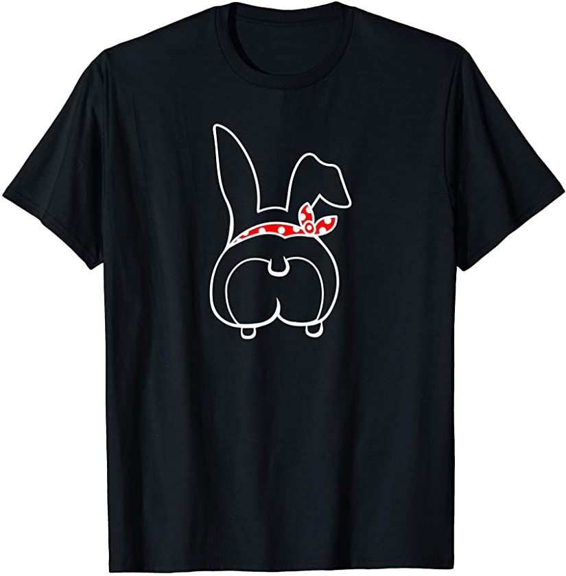 Cute Corgi Dog Bunny Easter Happy Easter Day T-Shirt