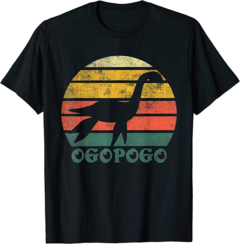 Vintage Retro Ogopogo Lake Okanagan Monster Graphic T-Shirt