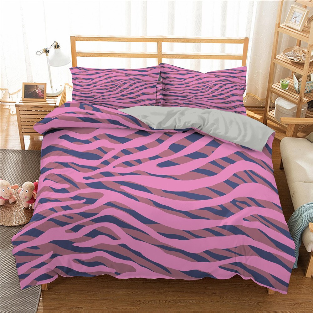 3D Leopard Pattern Bedding Set Twin Full Queen King Size Bed Set Kids Adults Duvet Cover Pillow Cases Us