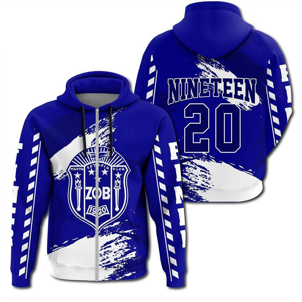 Sorority Hoodie – Zeta Phi Beta Nineteen Zip Hoodie