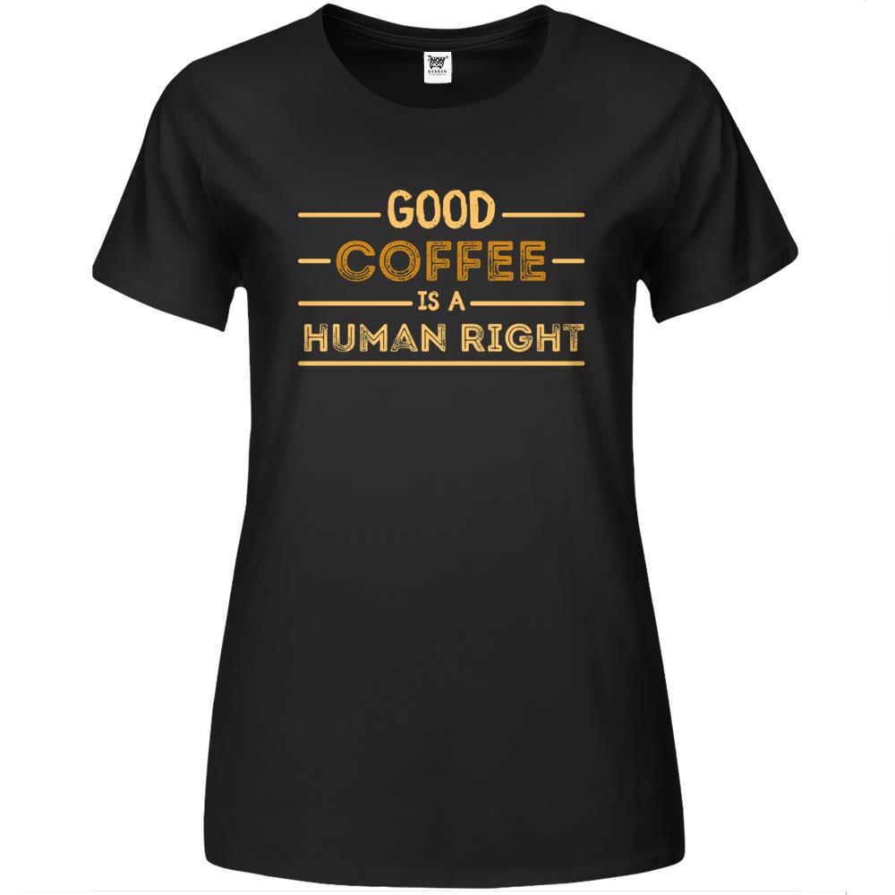 Good Iced Coffee Is A Human Right Essential1 (7) Premium Womens T Shirts