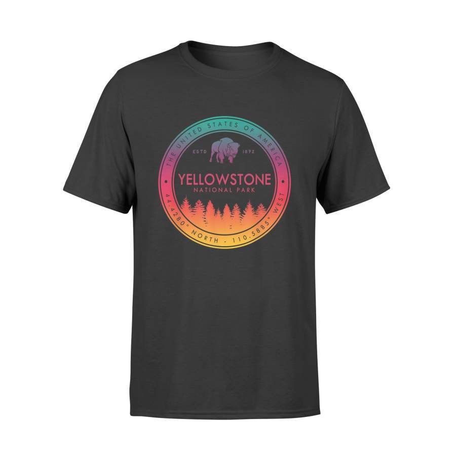 Yellowstone National Park T Shirt Vintage Emblem – Standard T-shirt