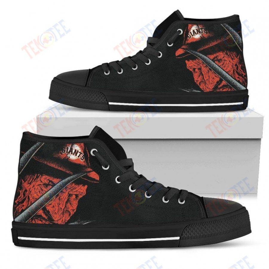 Mens Womens San Francisco Giants Nightmare Freddy Colorful High Top Shoes 3D Printable TMT184