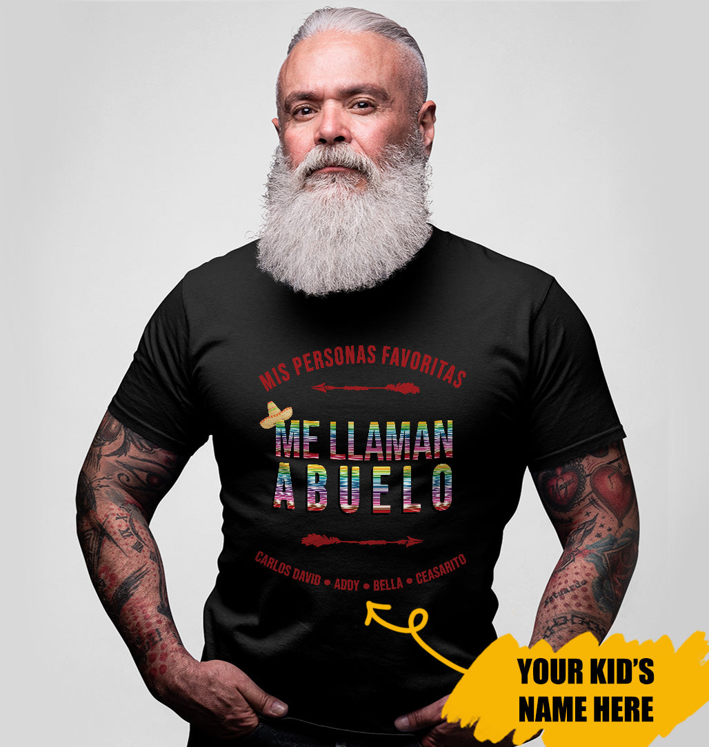 Abuelo Personalized T-Shirt, Gift For Mexican Dad, Mexican Father’S Day Gifts, Padre Gifts