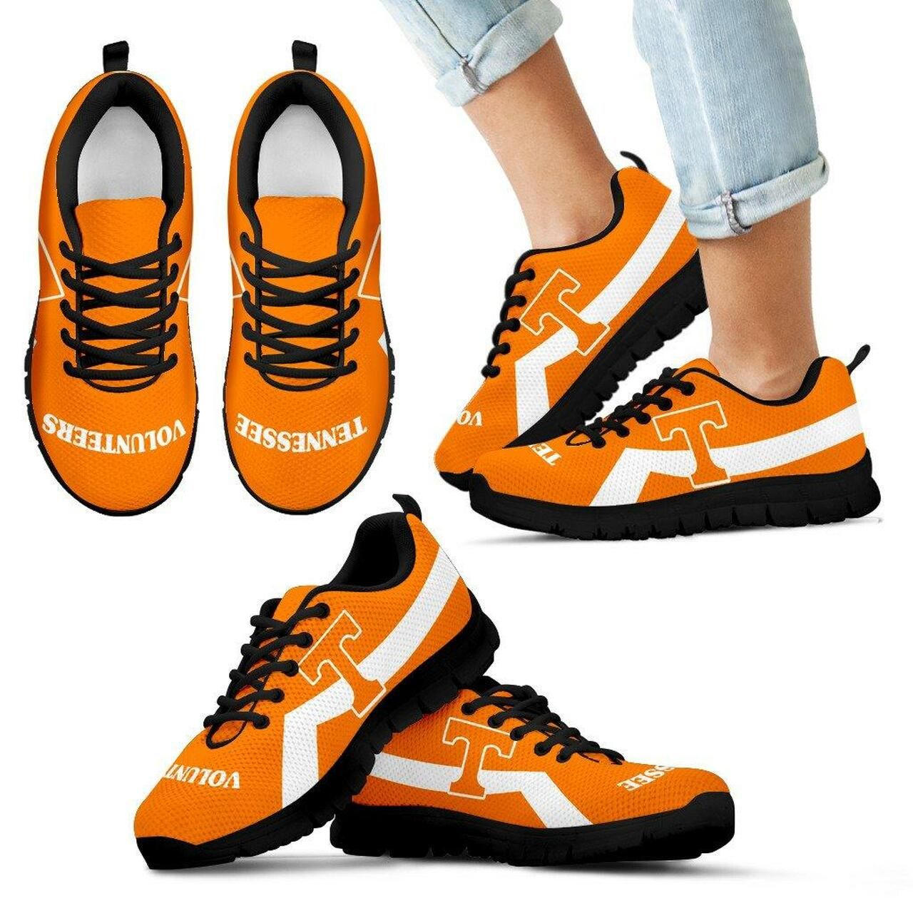 Tennessee Volunteers Sneakers Line Logo Running Shoes For Men, Women Shoes11899