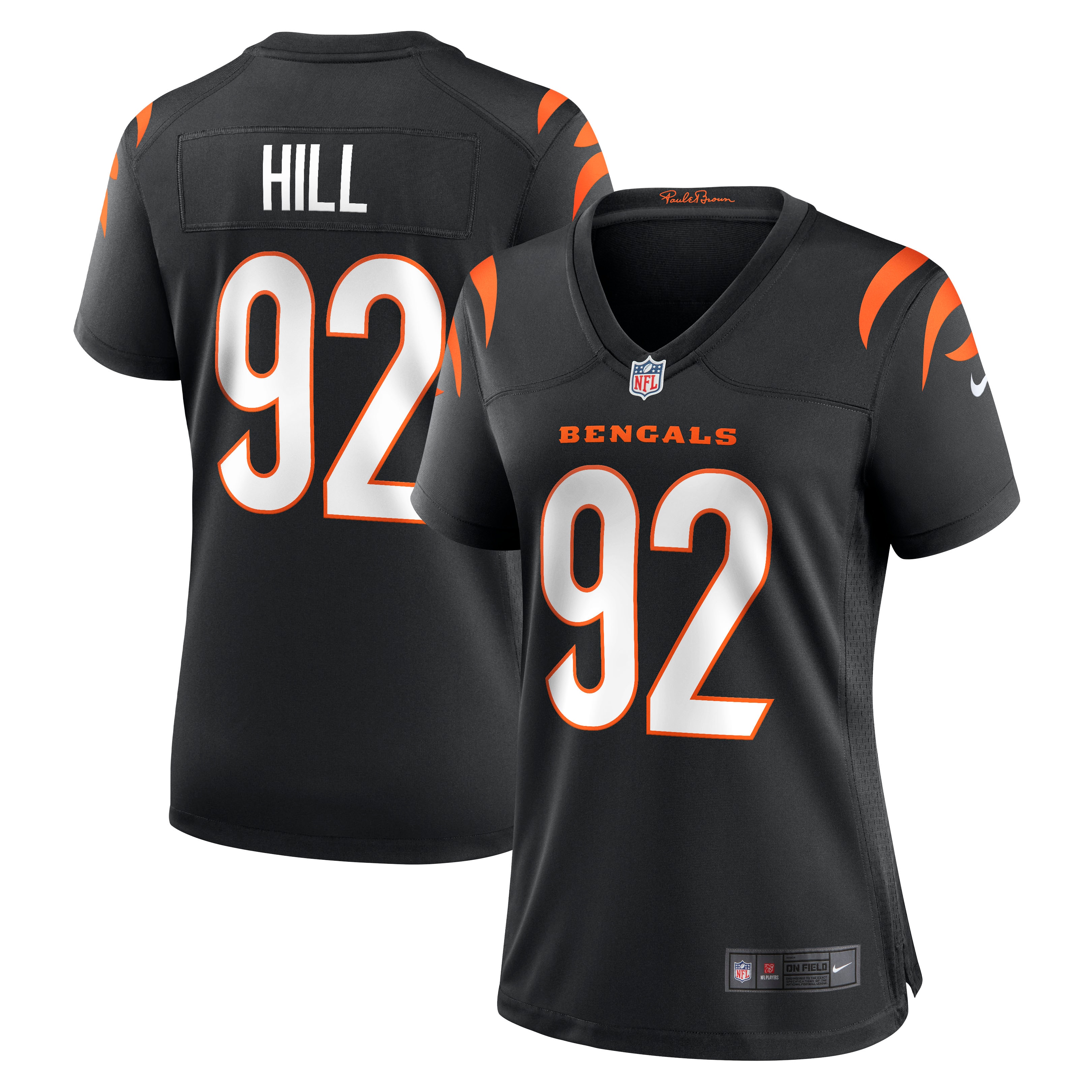 Women’s Cincinnati Bengals B.J. Hill Black Game Jersey