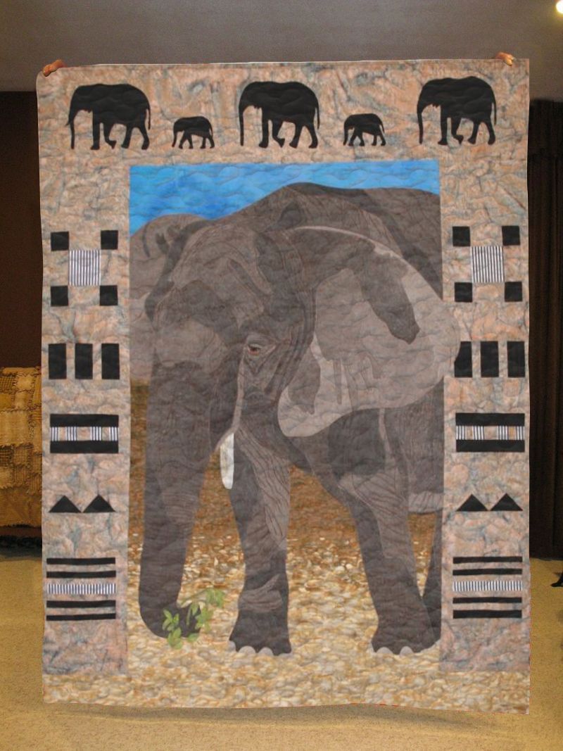 Beautiful Wild Elephant – Quilt Blanket