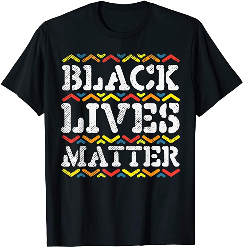 Black Lives Matter Dashiki Kente BLM African Pride Afro Gift T-Shirt