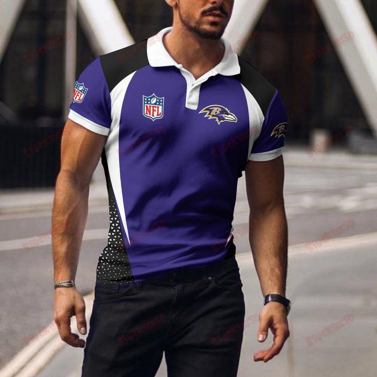 Baltimore Ravens Polo T-Shirt 044