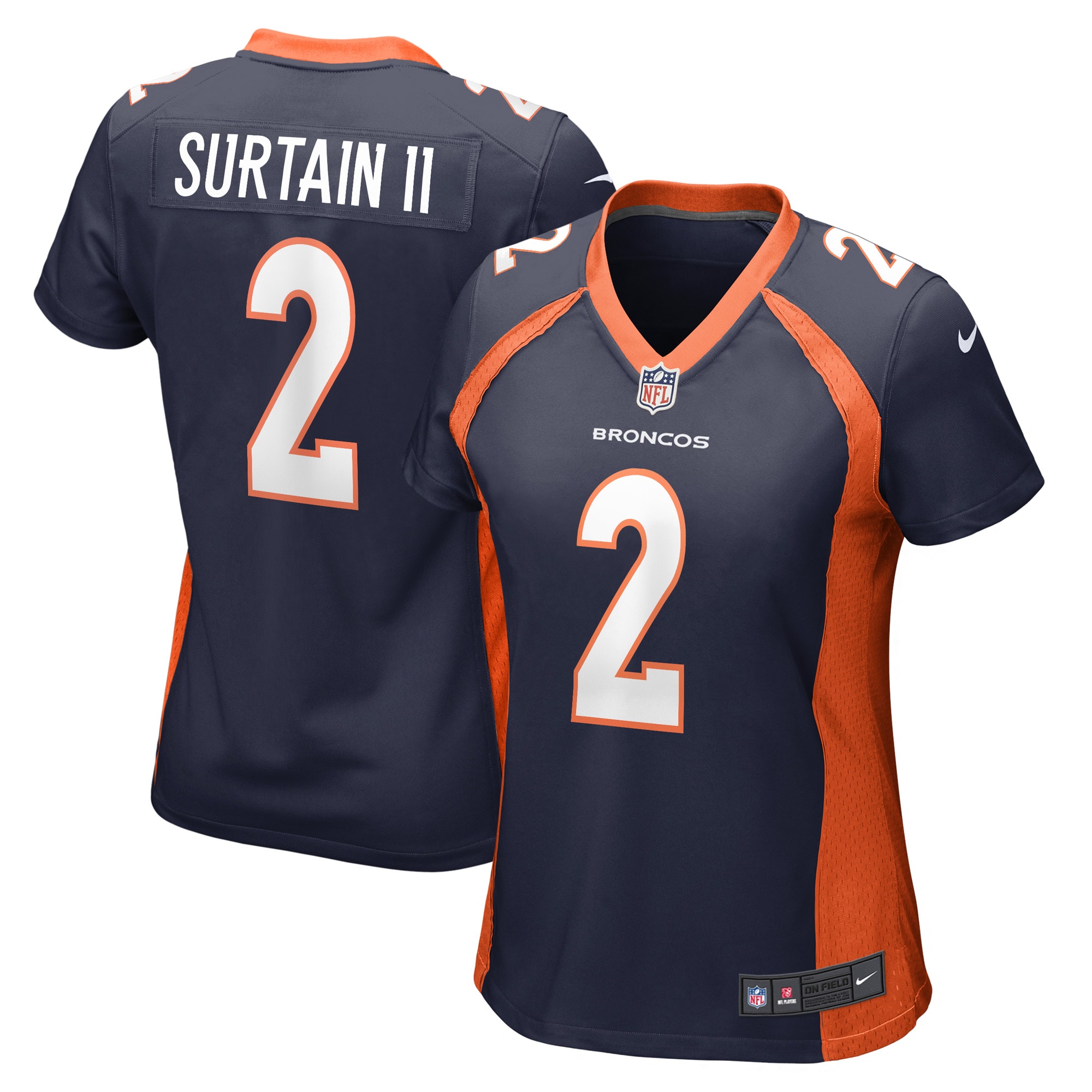 Patrick Surtain II Denver Broncos Women's Home Game Player Jersey – Navy