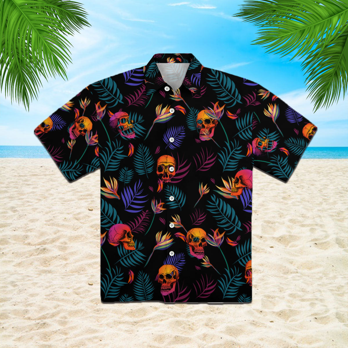 Oragontee Skull Spooky Hawaii Shirt For Men Women Adult Ha65759