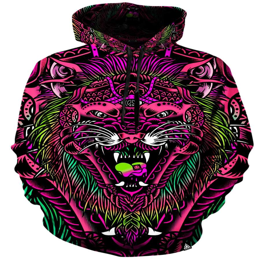 Acid Tiger Pink Unisex Hoodie