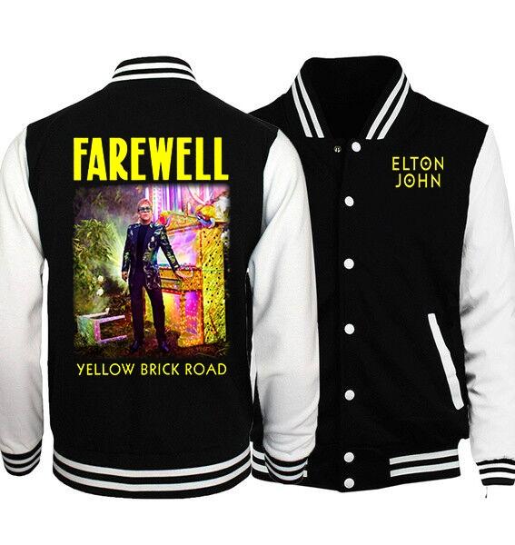 Elton John Farewell Yellow Brick Road Concert Tour 2020 Baseball Jacket Sweatshirt T-Shirt