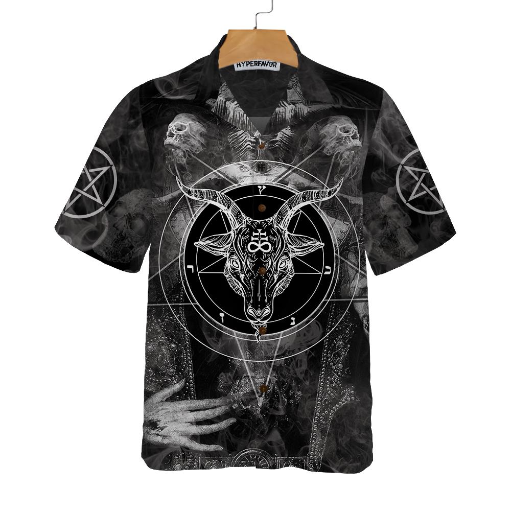 Satanic Skull Hawaii Satan Gothic Shirt For Men And Women Ha25124