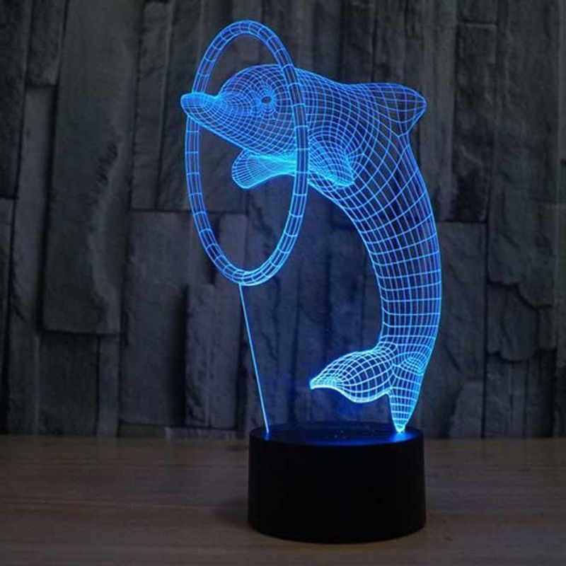 3D Led Light – Blue Dolphin