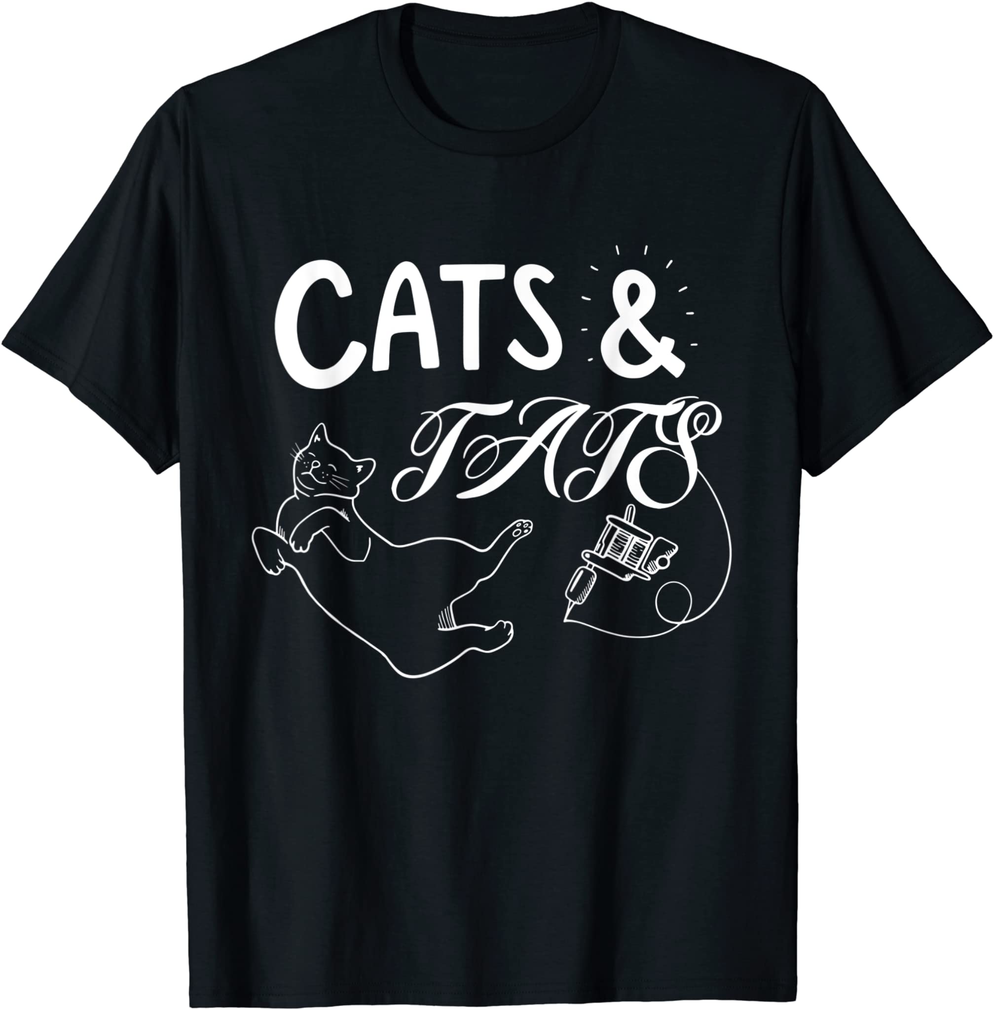 Cats And Tats Funny Cat Shirt, Cool Cat TShirt, Tattoo Lover