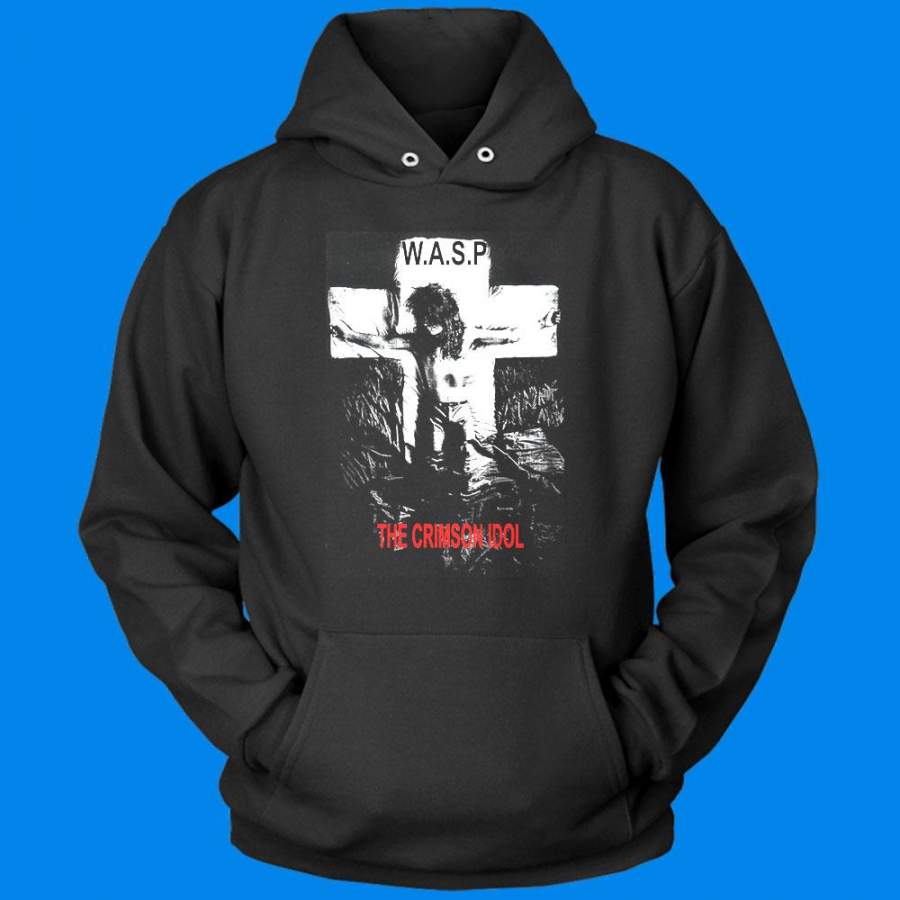 Wasp Crimson Idol Heavy Metal Band Men’S Hoodie