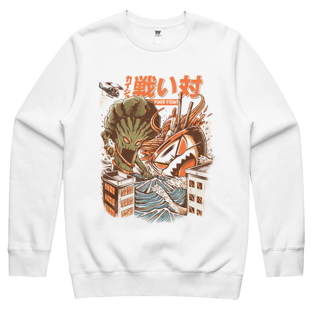 Brocco Vs Ramen Kaijus Crewneck Sweatshirt