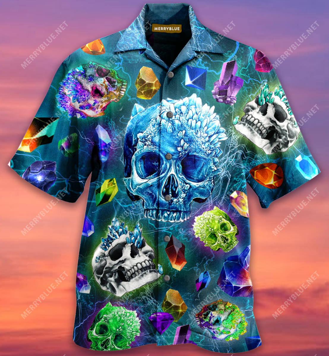 The Magical Crystal Skulls Unisex Hawaiian Shirt