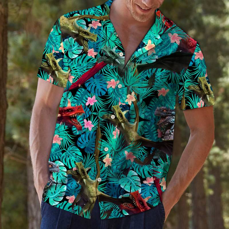 Dragon Tropical Hawaiian Shirt Ha18381