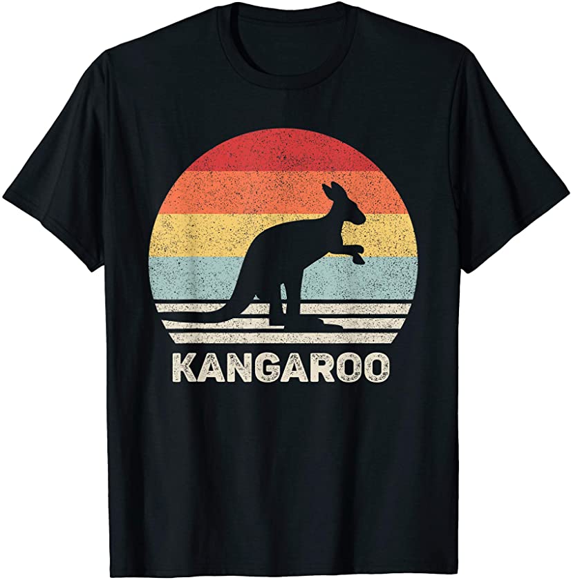 Vintage Retro Kangaroo Shirt Animal Lover Gifts T-Shirt