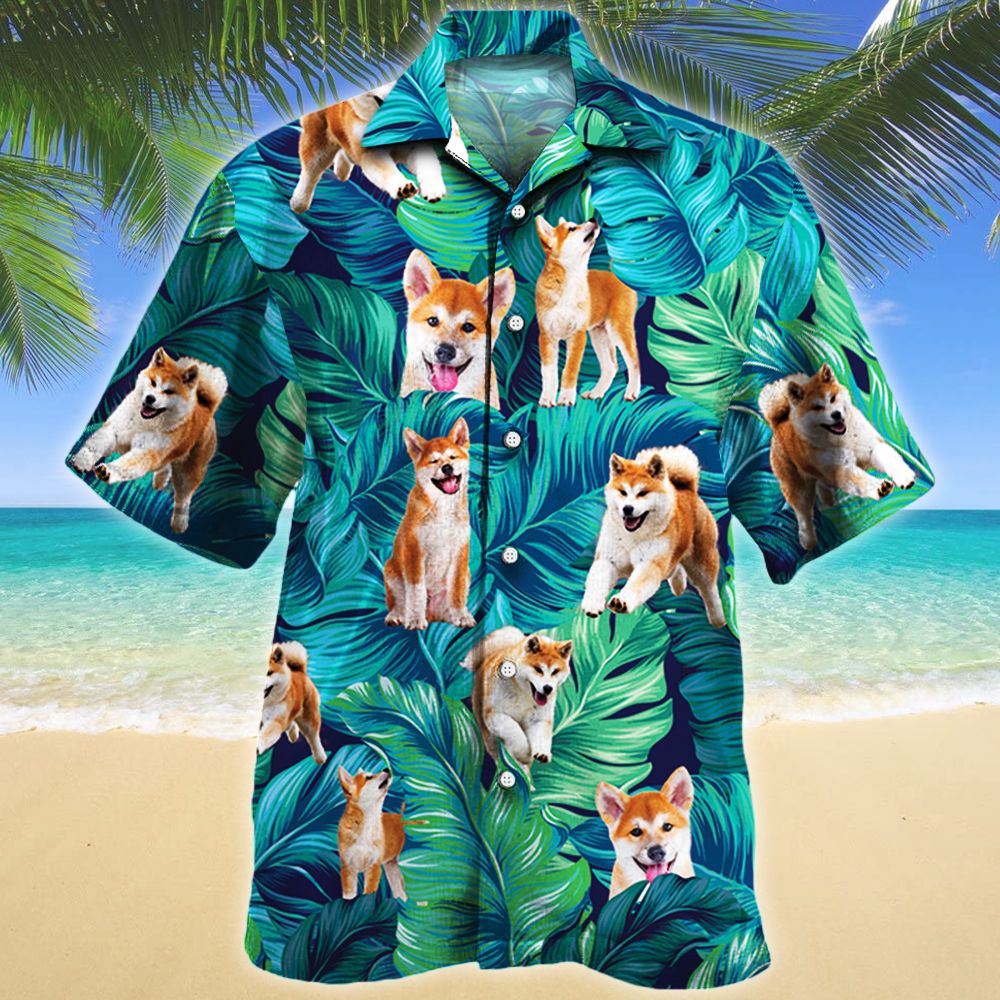 Akita Dog Lovers Gift Hawaiian Shirt For Aloha Ha1066