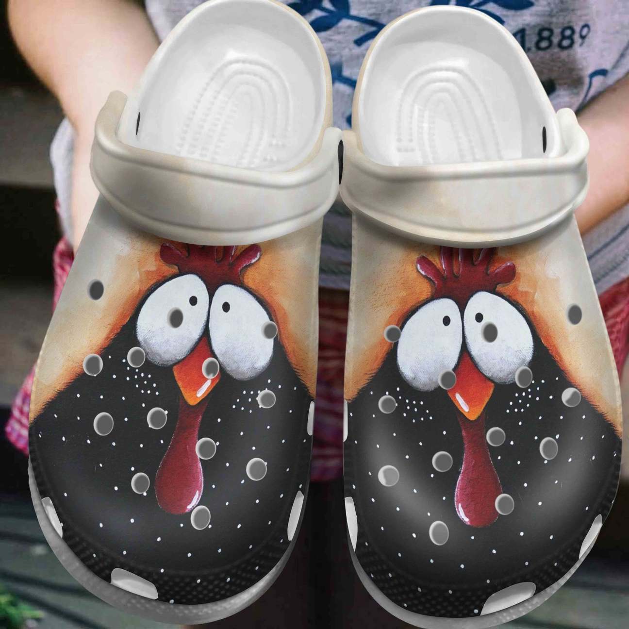 Chicken Personalized Clog, Custom Name, Text, Color, Number Fashion Style For Women, Men, Kid, Print 3D Chicken V1