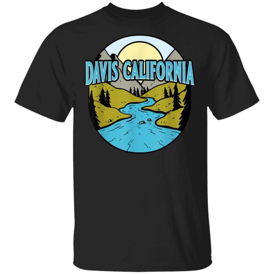 Vintage Davis, California River Valley Souvenir T-Shirt