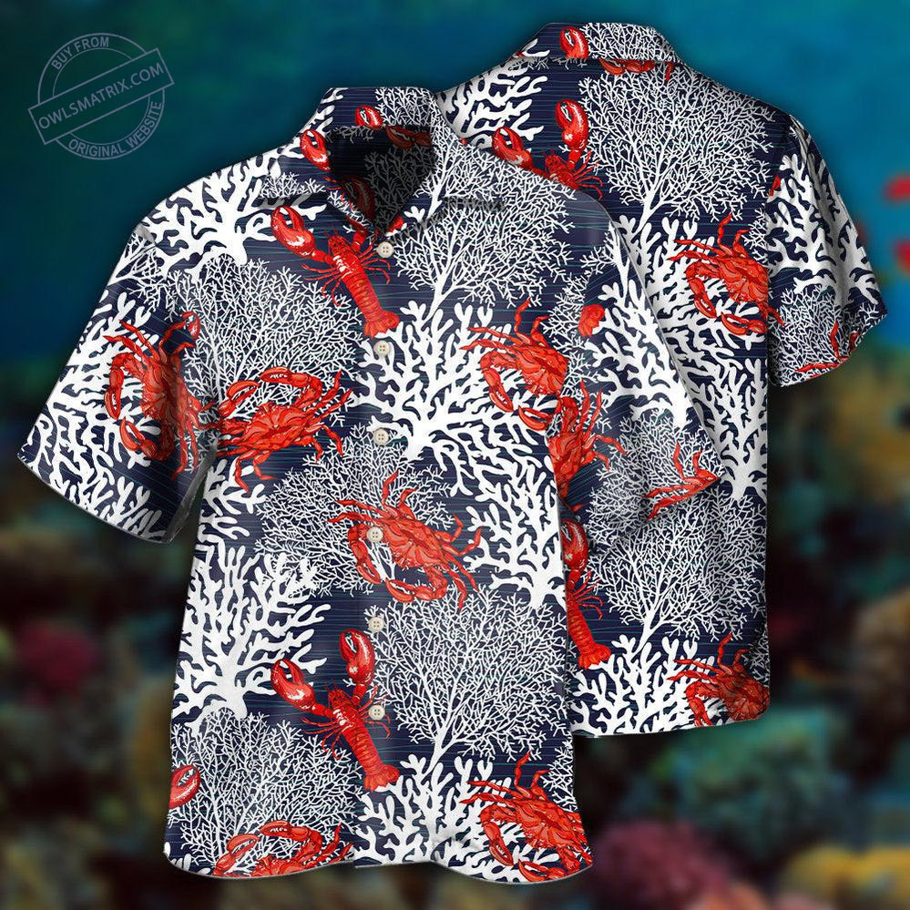 Crab And Coral Ocean Life Hawaii Shirt Ha76274