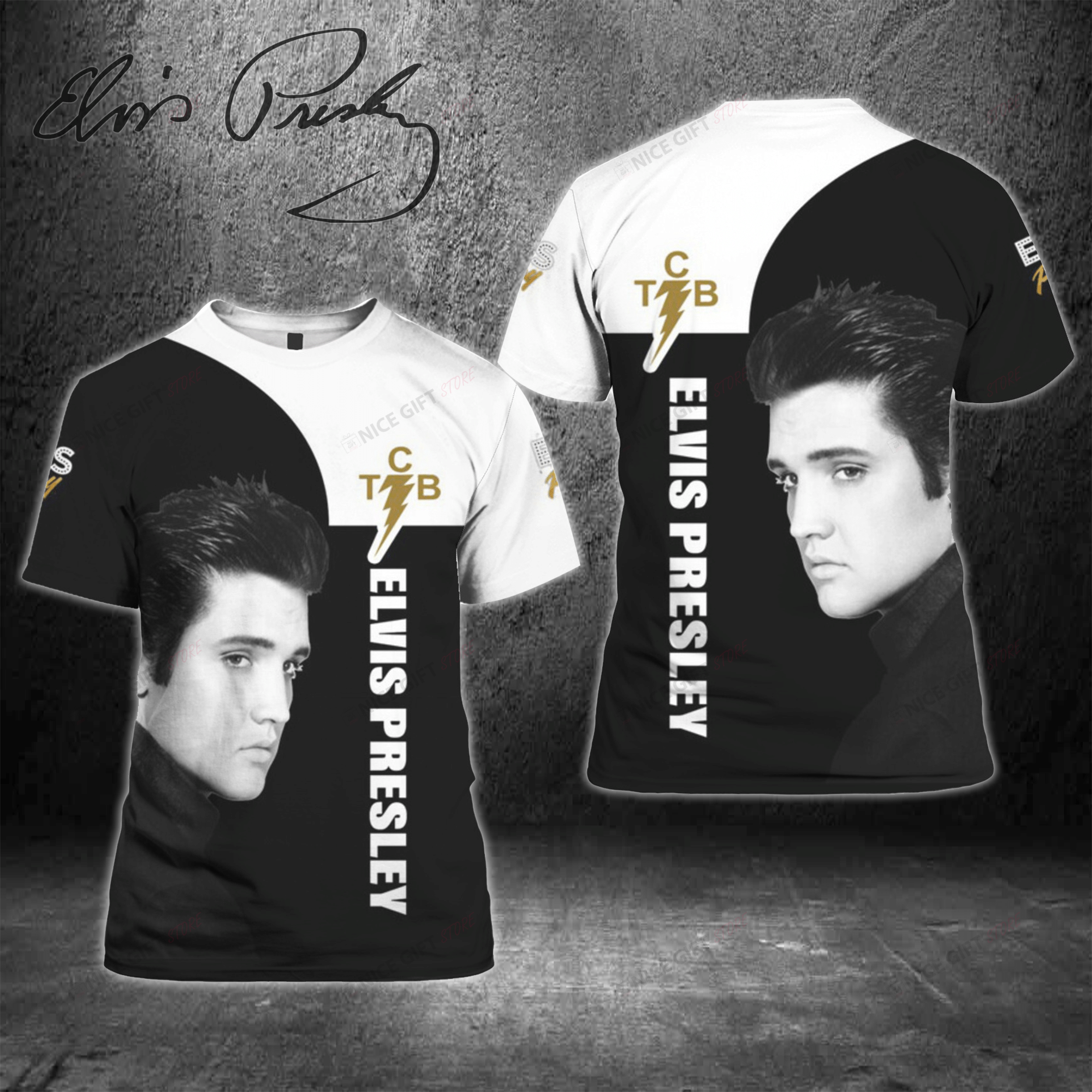 Elvis Presley 3D T-Shirt 3Ts-V7G3