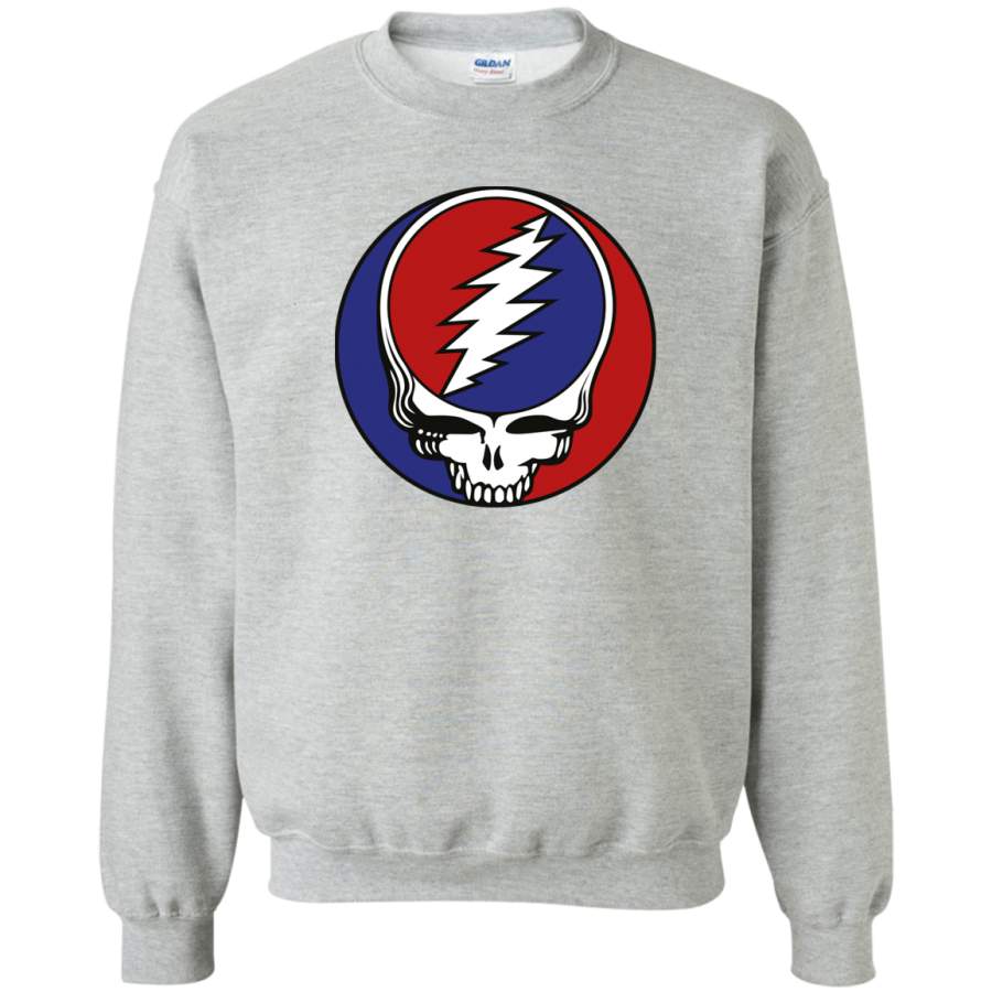 AGR Grateful Dead Logo Crewneck Pullover Sweatshirt