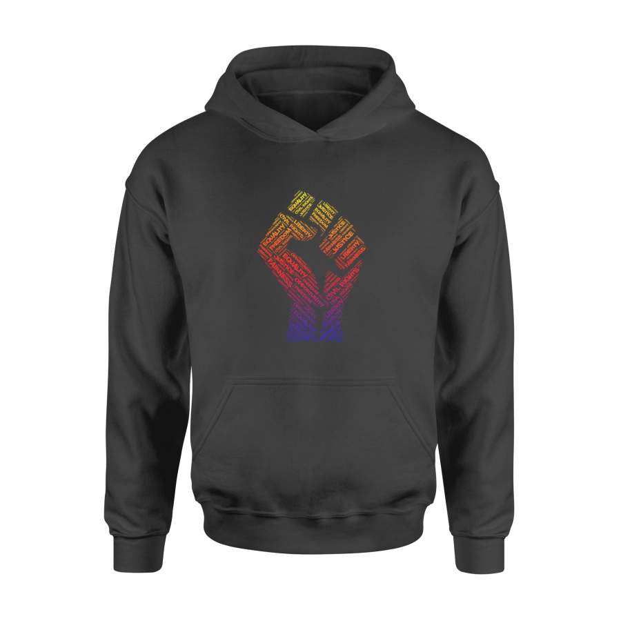 Civil Rights Black Power Fist March For Justice T Shirt copy – Standard Hoodie