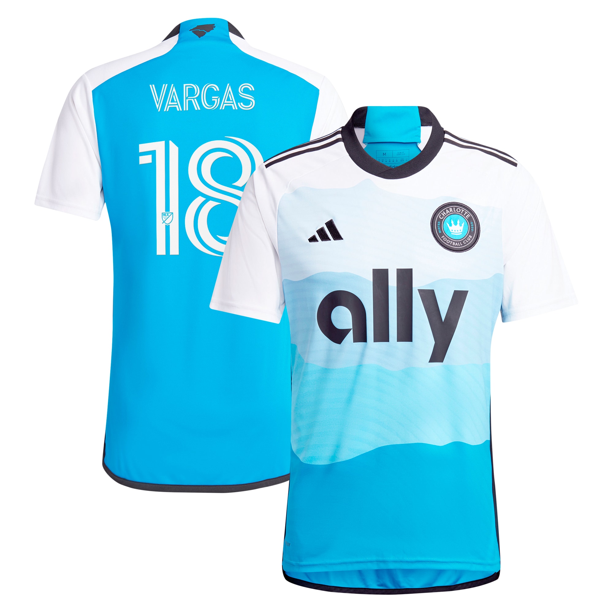 Kerwin Vargas Charlotte FC 2024 The Carolina Kit: Explore Replica Player Jersey – Blue