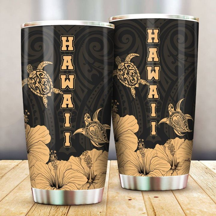 Hawaiian Turtle Stainless Steel Tumbler Cup Ha110567