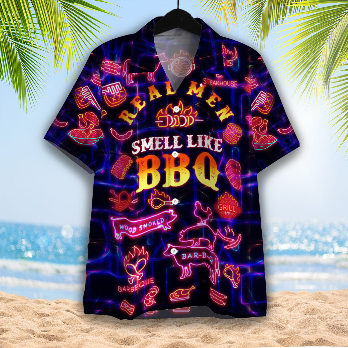 Real Men Smell Like Barbecue Hawaii Shirt For And Women Ha88625