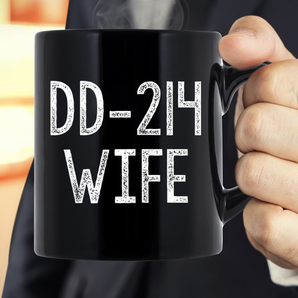 Women’s Vintage DD-214 Wife Military Veteran Mug