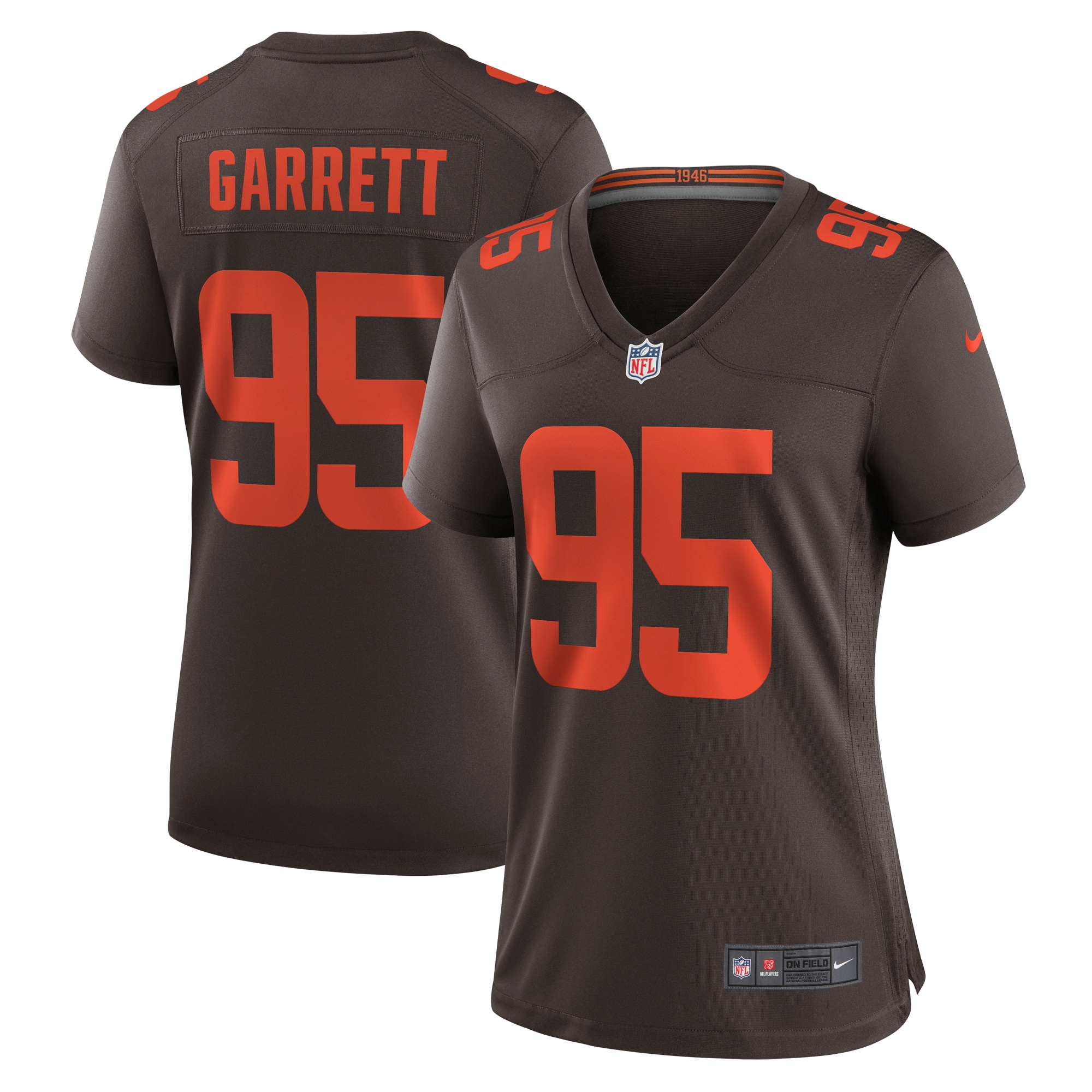 Women’s Cleveland Browns Myles Garrett Brown Alternate Game Jersey