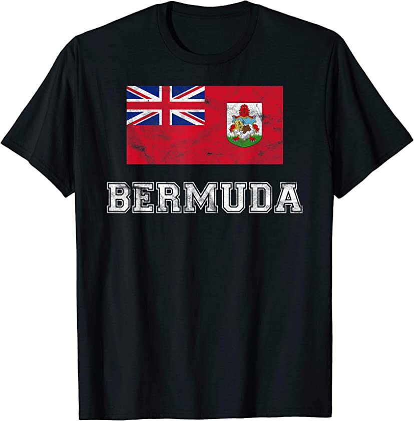 Bermuda Flag Vintage I Men Women Kids T-Shirt