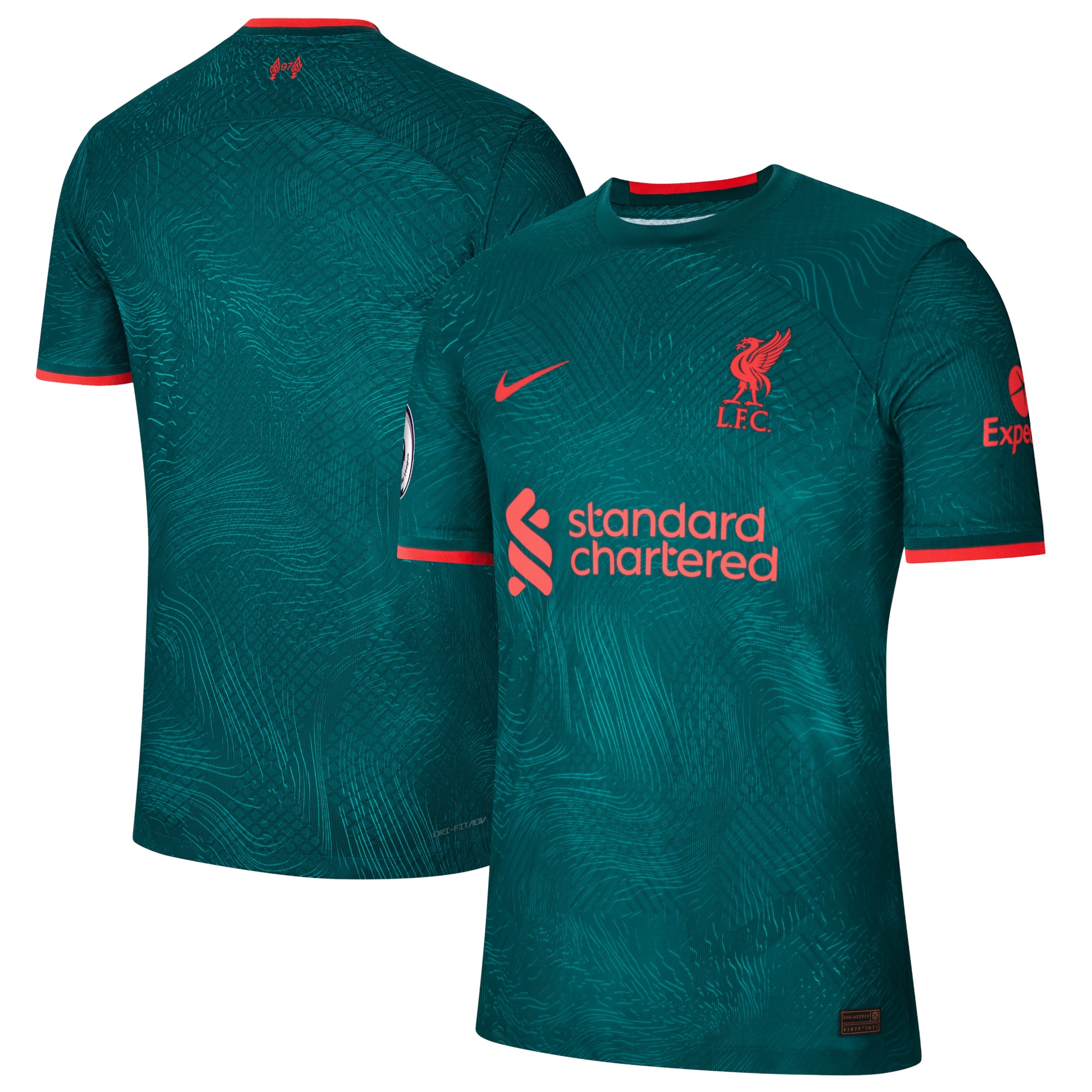 Liverpool 2022/23 Third Authentic Jersey – Teal