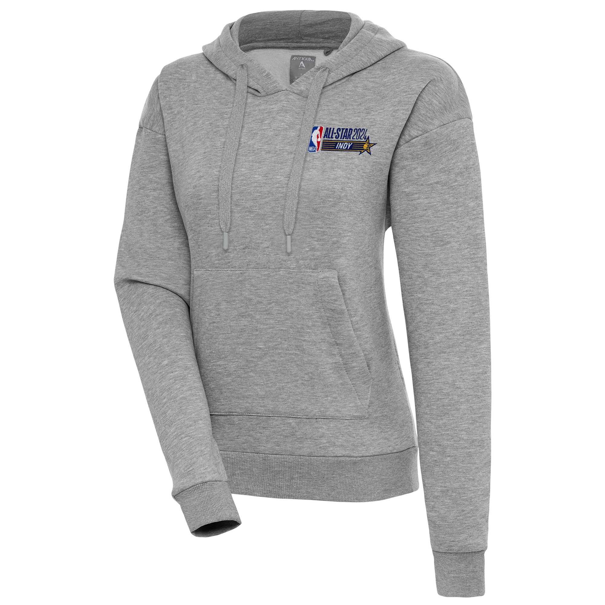 2024 NBA All-Star Game Antigua Women's Victory Pullover Hoodie – Heather Gray