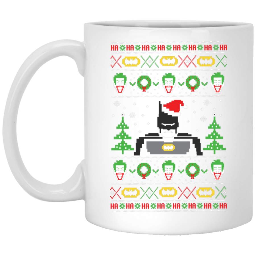 Batman Ugly Christmas Sweater Mug 11 oz. White Mug