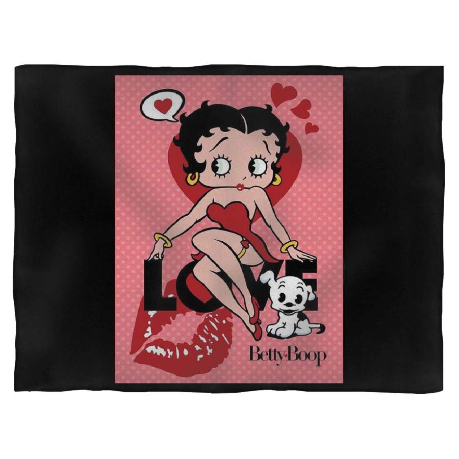 Betty Boop Animated Cartoon Love Blanket