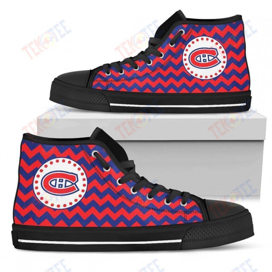 Mens Womens Montreal Canadiens High Top Shoes Chevron Broncos 3D Printable TMT565