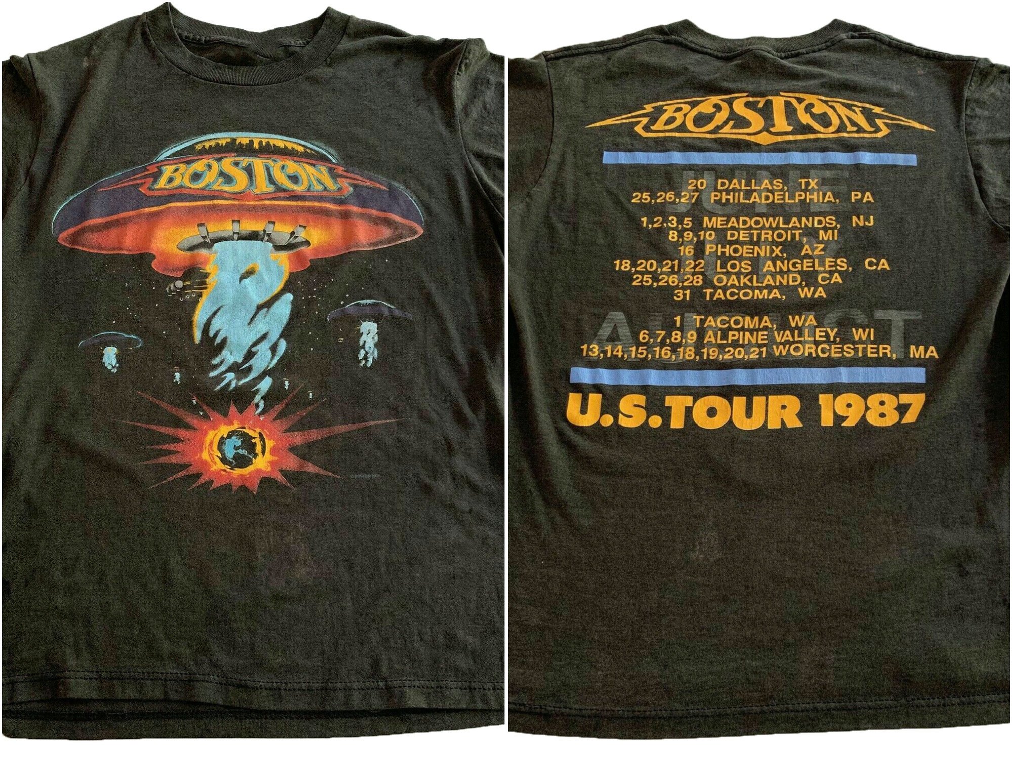 Vintage Boston Rock Band Concert Tour Shirt 1987 T-Shirt Limited